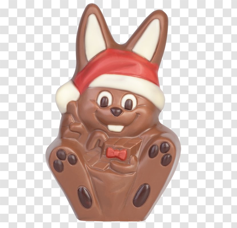 Chocolate Bunny Praline Christmas Easter - Fondant Icing - Cocoa Transparent PNG