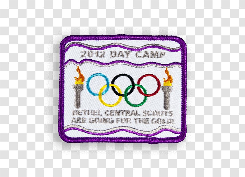 Summer Olympic Games Scouting Embroidered Patch Iron-on - Brownies - Text Transparent PNG