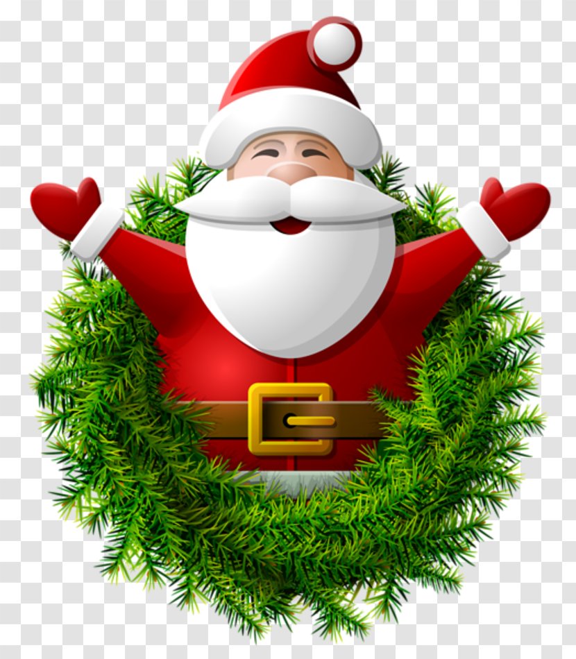 Santa Claus Christmas Clip Art - Tree - Clipart Transparent PNG