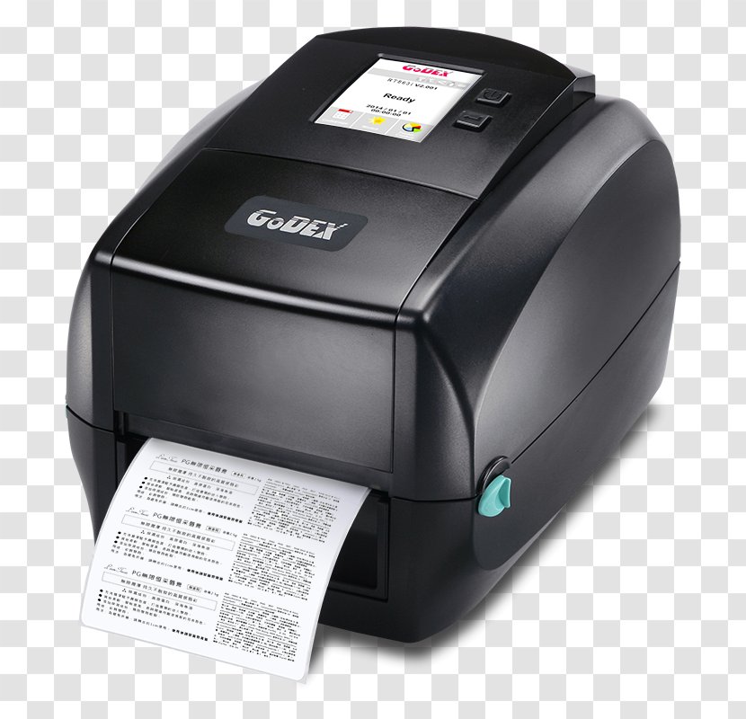 Label Printer Barcode Godex RT730i Transparent PNG