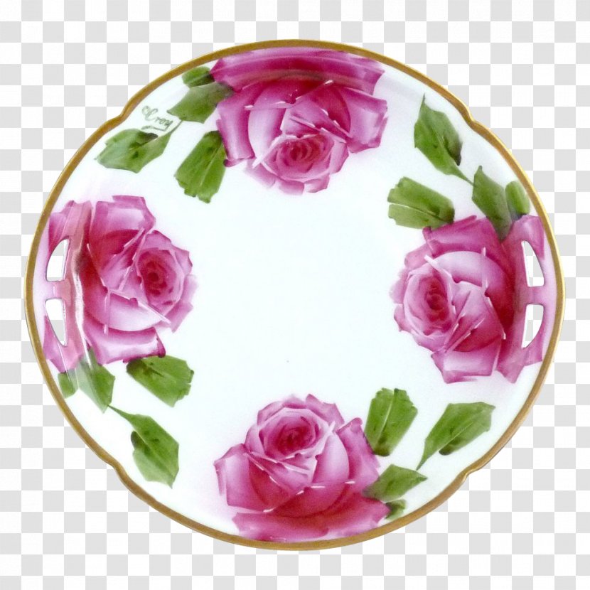 Garden Roses Plate Porcelain Pottery Satsuma Ware - Dishware Transparent PNG