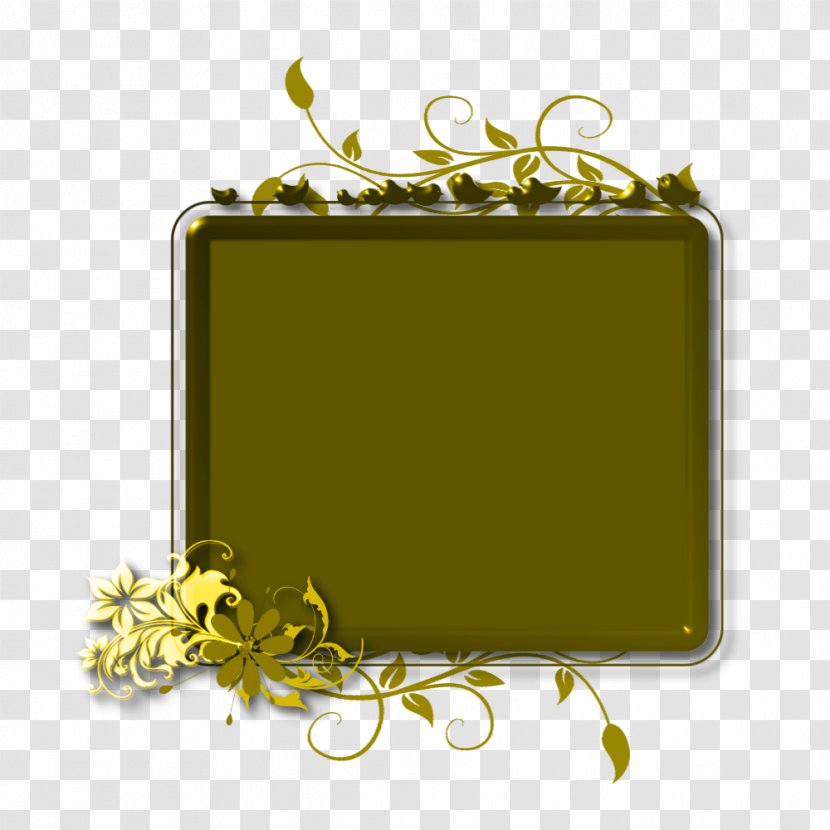 Yellow Picture Frames Product Design Rectangle Font - Beaut Background Transparent PNG
