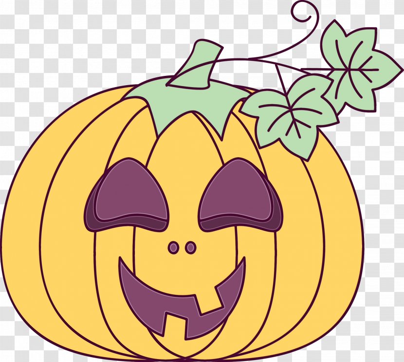 Pumpkin - Wet Ink - Fruit Smile Transparent PNG
