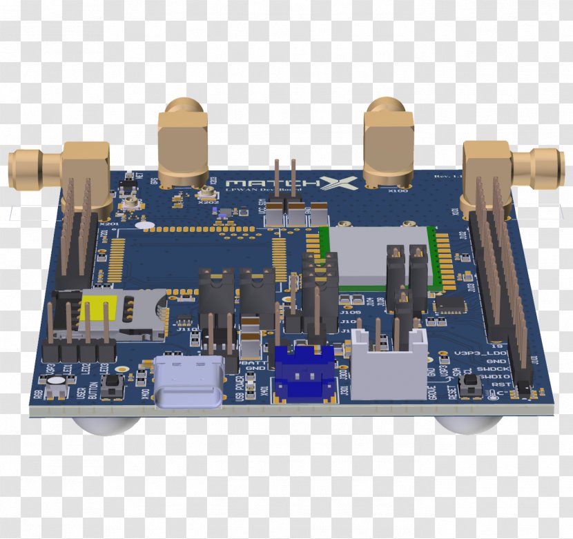 Electronics LPWAN Lorawan Gateway Microcontroller - Circuit Component - Bluetooth Low Energy Beacon Transparent PNG