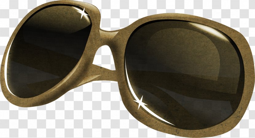 Sunglasses Goggles - Beige Transparent PNG