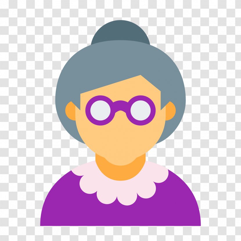 Woman Old Age Download - Violet Transparent PNG