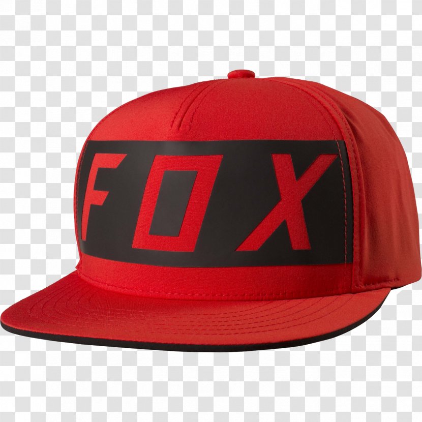 Baseball Cap Fox Racing Clothing Hat - Trademark Transparent PNG