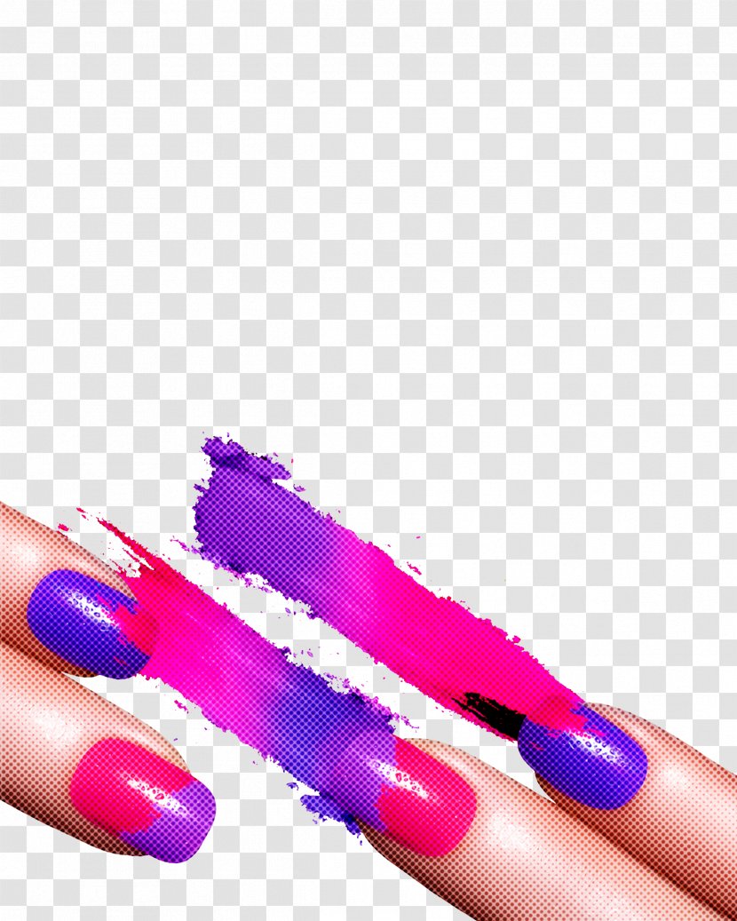 Nail Finger Polish Cosmetics Purple - Manicure - Hand Pink Transparent PNG