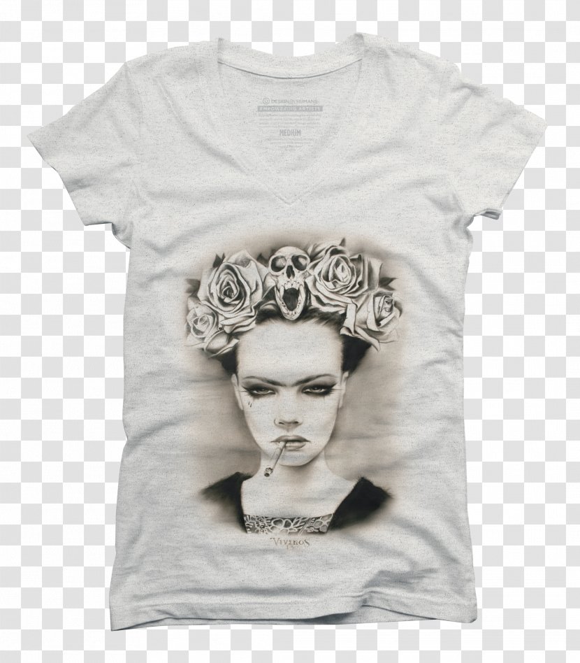 T-shirt Frida Kahlo Artist Painting - Printed Tshirt Transparent PNG