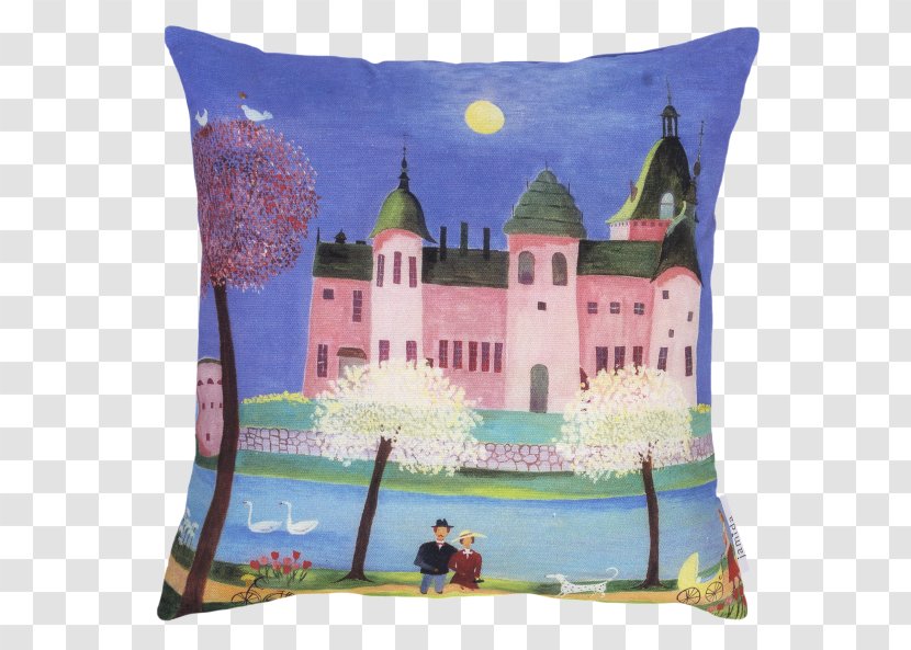 Cushion Pillow Container Dishcloth Tableware - Castle On An Island Transparent PNG