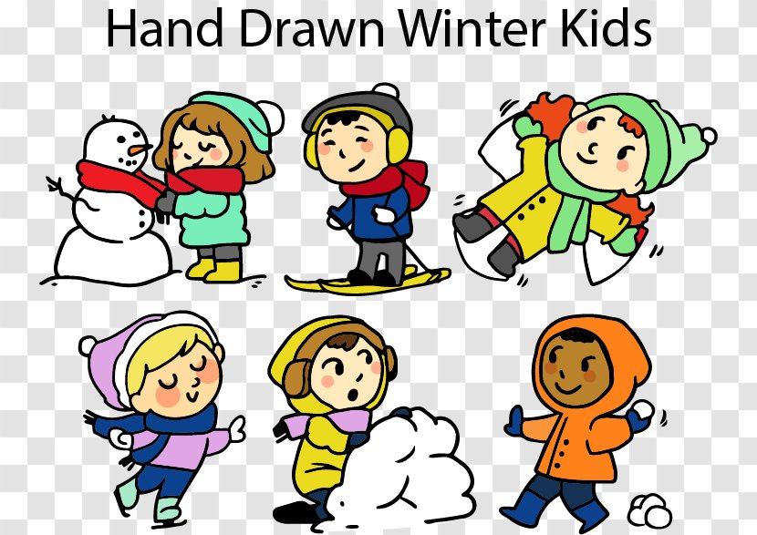 Snow Clip Art - Area - Painted Winter Children Transparent PNG