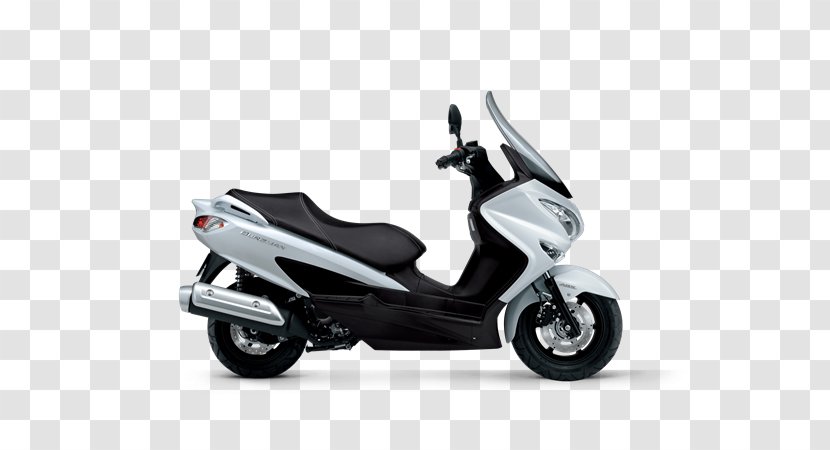 Suzuki Burgman 200 Scooter Motorcycle - Engine - White Delivery Transparent PNG