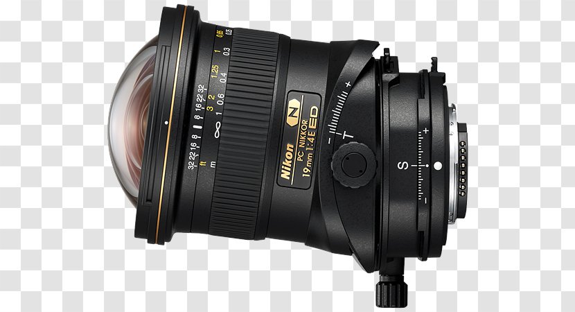 Nikon PC-E Nikkor 24mm F/3.5D ED Perspective Control Lens Tilt–shift Photography - Camera Transparent PNG