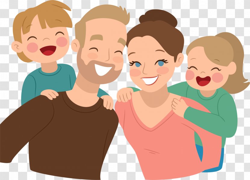 Family Child Father Parent - Cartoon - Second Happy Transparent PNG