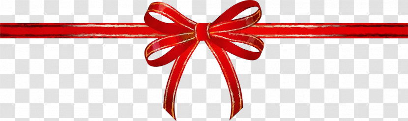 Red Ribbon Gift Wrapping Transparent PNG