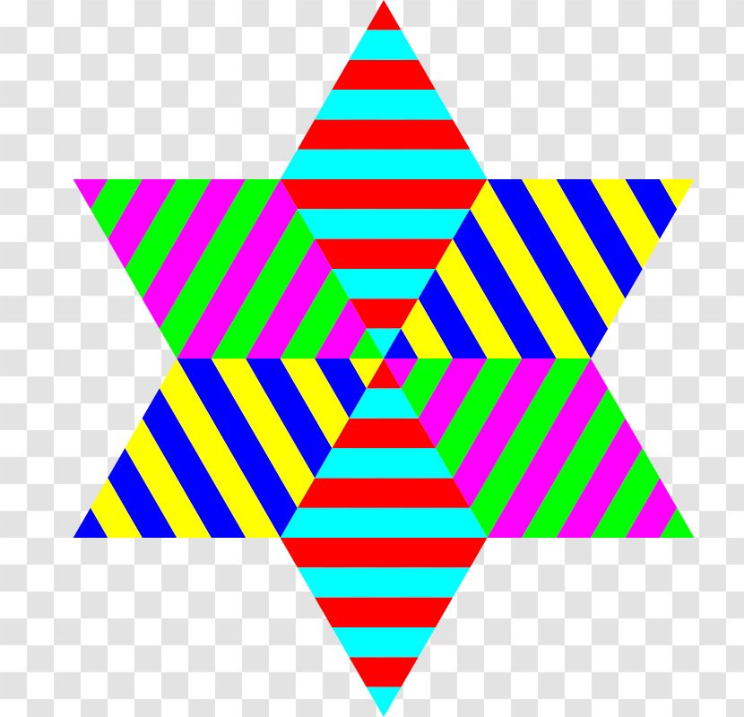 Triangle Drawing Clip Art - Colourful Triangles Number Transparent PNG