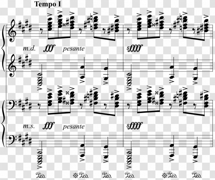 Prelude In C Sharp Minor, Op. 3/2 C-sharp Minor Musical Composition - Watercolor - Piano Transparent PNG