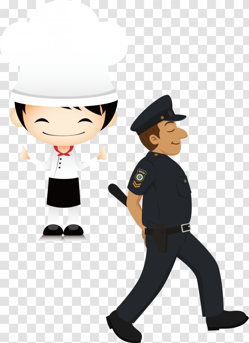 Police Officer Cartoon - Uniform - Smart Alarm Transparent PNG