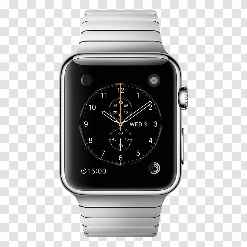 Apple Watch Series 3 2 Smartwatch - Stainless Steel Transparent PNG