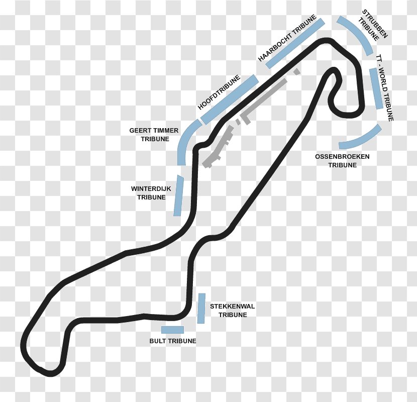 TT Circuit Assen Car Diagram Line - Tt - Moto Gp Transparent PNG