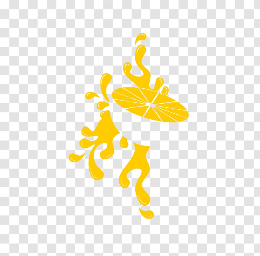 Orange Juice Logo Fruit Lemon - Butterfly - Vector Transparent PNG