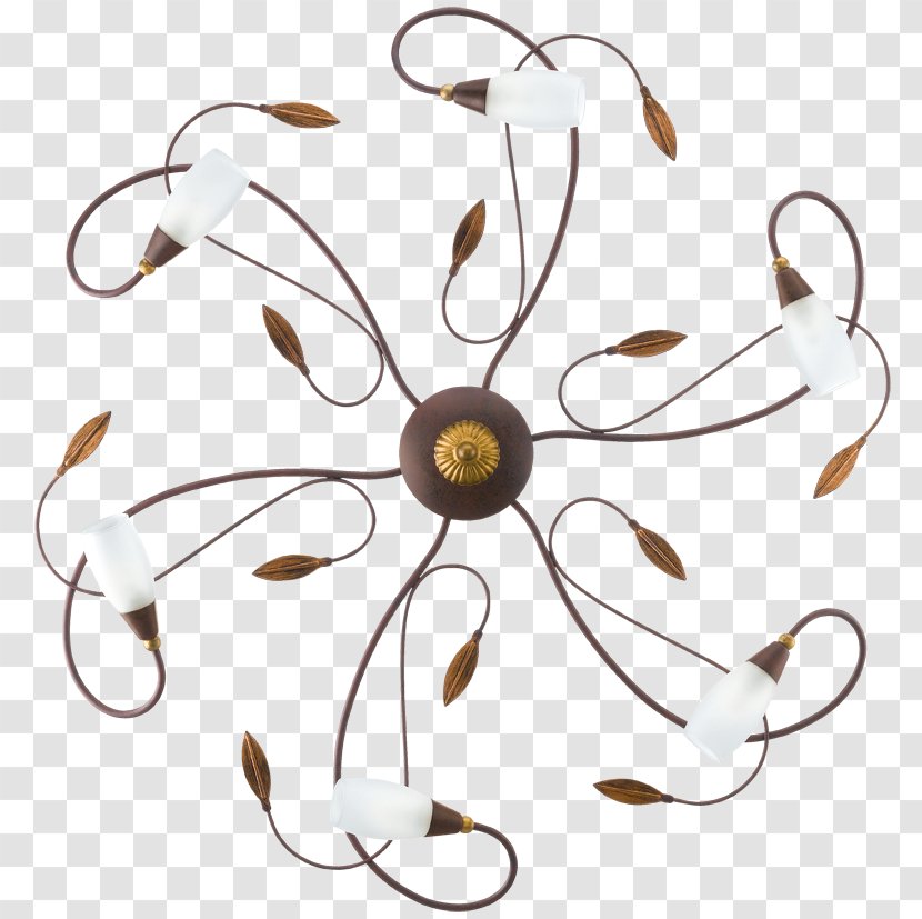 Chandelier Ceiling Light Fixtures EGLO - Flower - Luminous Efficiency Transparent PNG