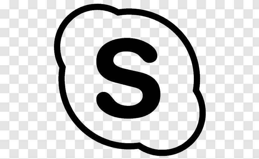 Skype Symbol - Text Transparent PNG