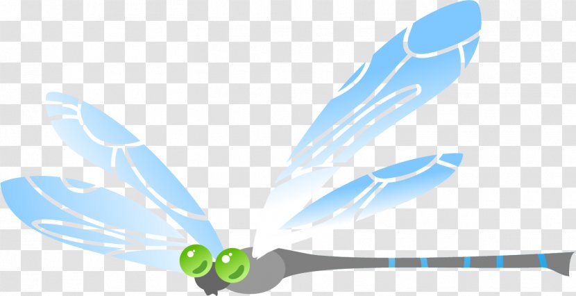 Blue Gratis Illustration - Dragonfly - Hand Painted Transparent PNG