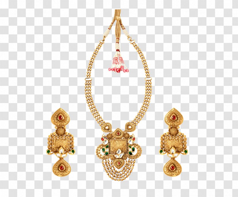 Earring Necklace Jewellery Kundan Tanishq Transparent PNG
