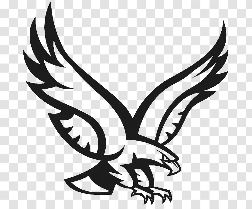 Bald Eagle Logo Clip Art - Blackandwhite - Bird Transparent PNG