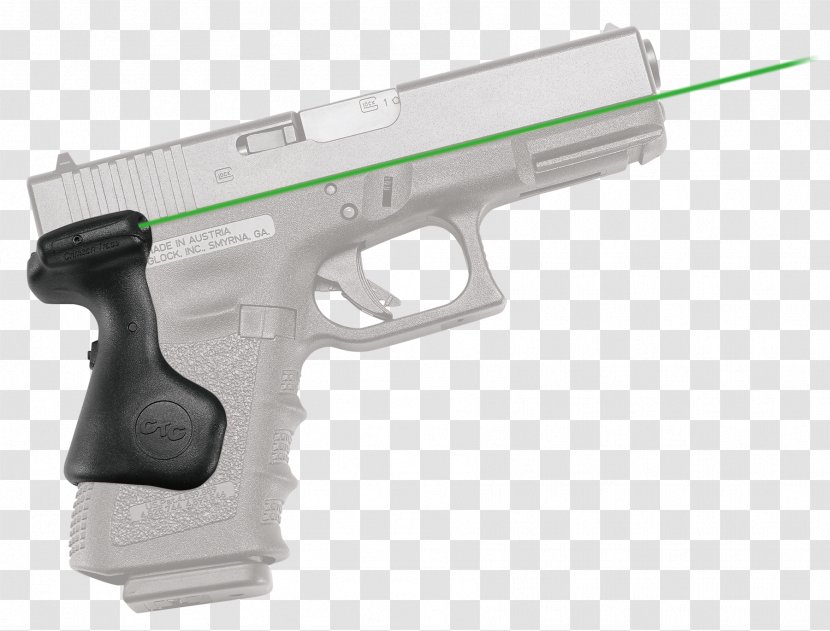 GLOCK 19 Sight Crimson Trace Laser - Glock Gesmbh - Shooting Traces Transparent PNG