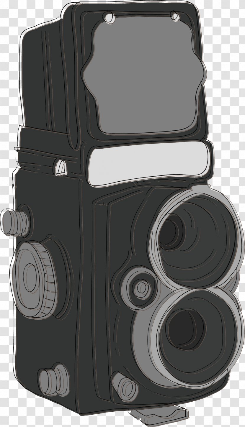 Digital Camera Photography Illustration - Black - Cartoon Vector Transparent PNG