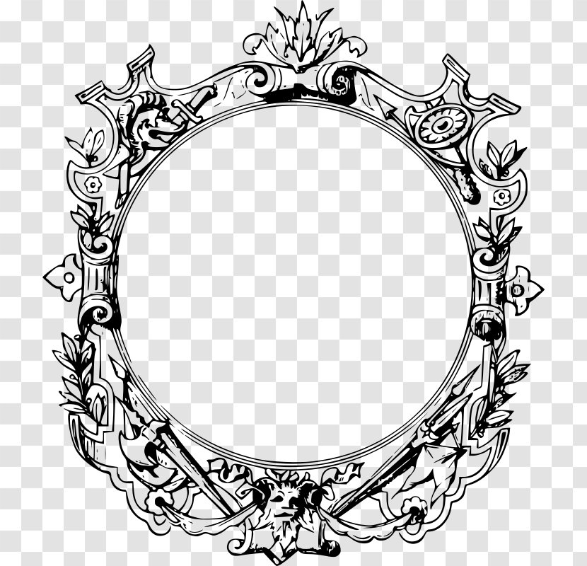 Picture Frames Ornament Clip Art - Line - Ornate Transparent PNG