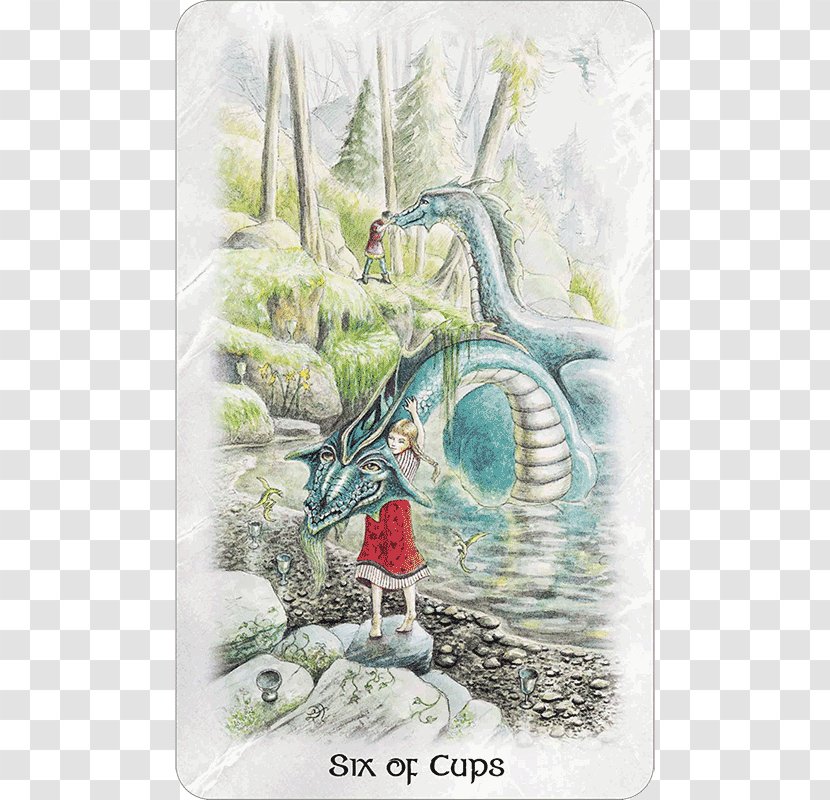 A Guide To The Celtic Dragon Tarot Six Of Cups Suit - Divination Transparent PNG