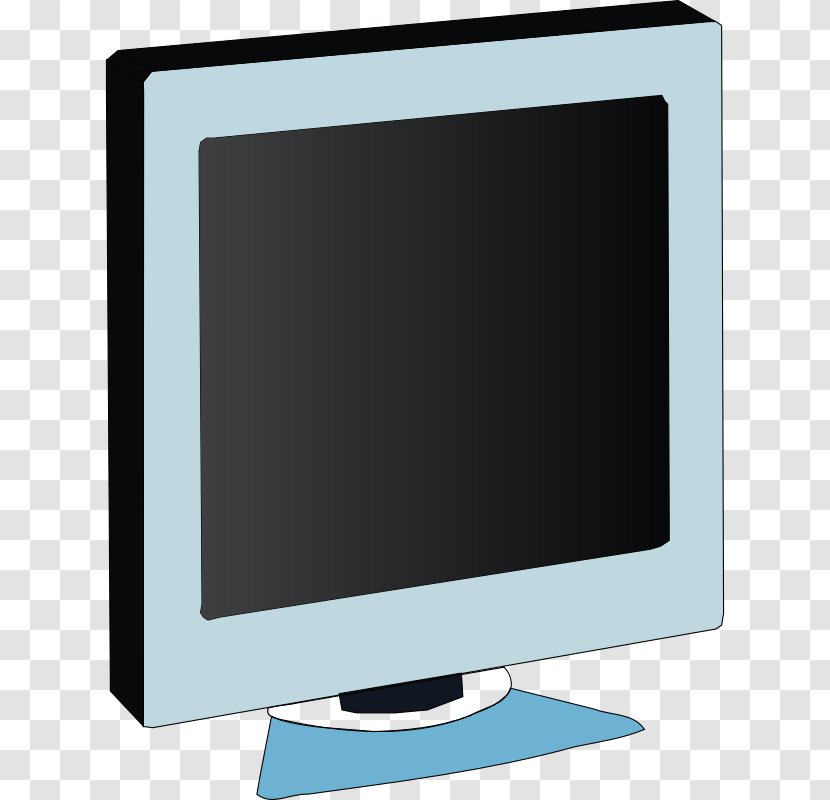 Computer Monitors Liquid-crystal Display Clip Art Flat Panel Device - Television Set - Screen Transparent PNG