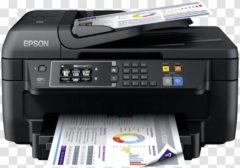 Inkjet Printing Printer Epson WorkForce WF-2750 - Multimedia Transparent PNG