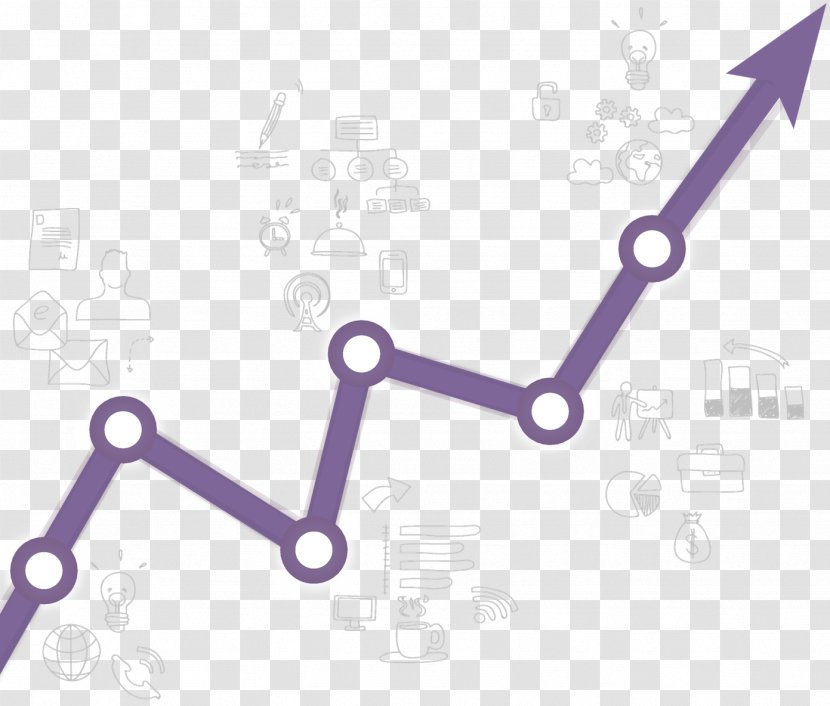 Chart Drawing Statistics - Purple - Growth Transparent PNG