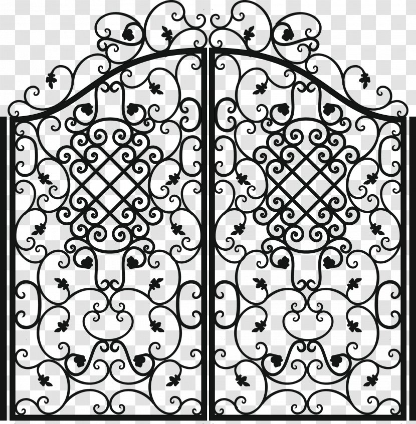Gate Template - Portal - European Pattern Door Transparent PNG