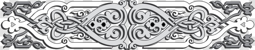 Drawing Metal Ornament Pattern - Black And White - Design Transparent PNG