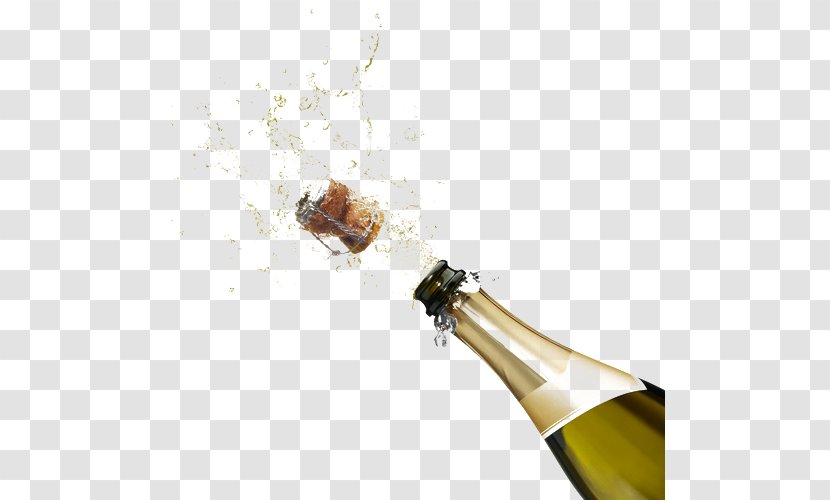 Champagne Wine Beer Juice Drink - Bottle Transparent PNG