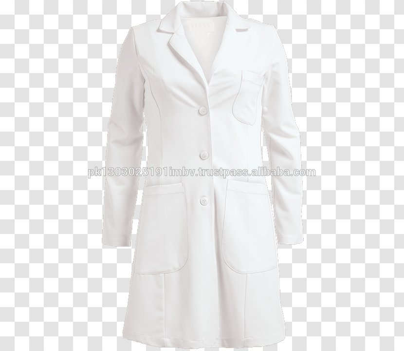 Lab Coats Clothes Hanger Overcoat Outerwear Sleeve - White Transparent PNG