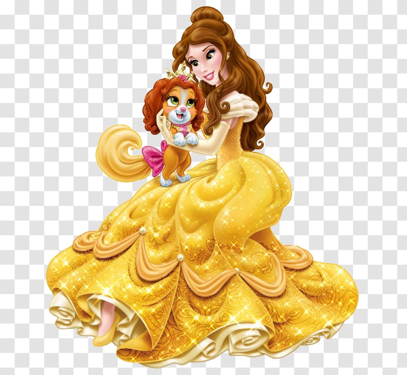 Belle Puppy Rapunzel Cinderella Disney Princess - Palace Pattern Transparent PNG