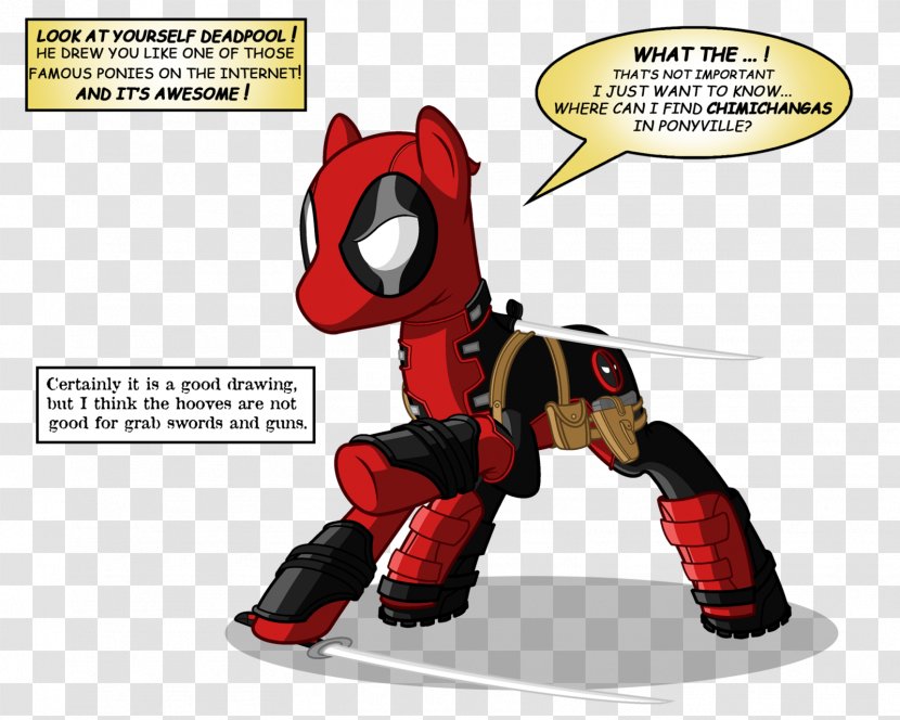 Loki Taskmaster Deadpool Pony DeviantArt - Comic Book - Chimichanga Transparent PNG