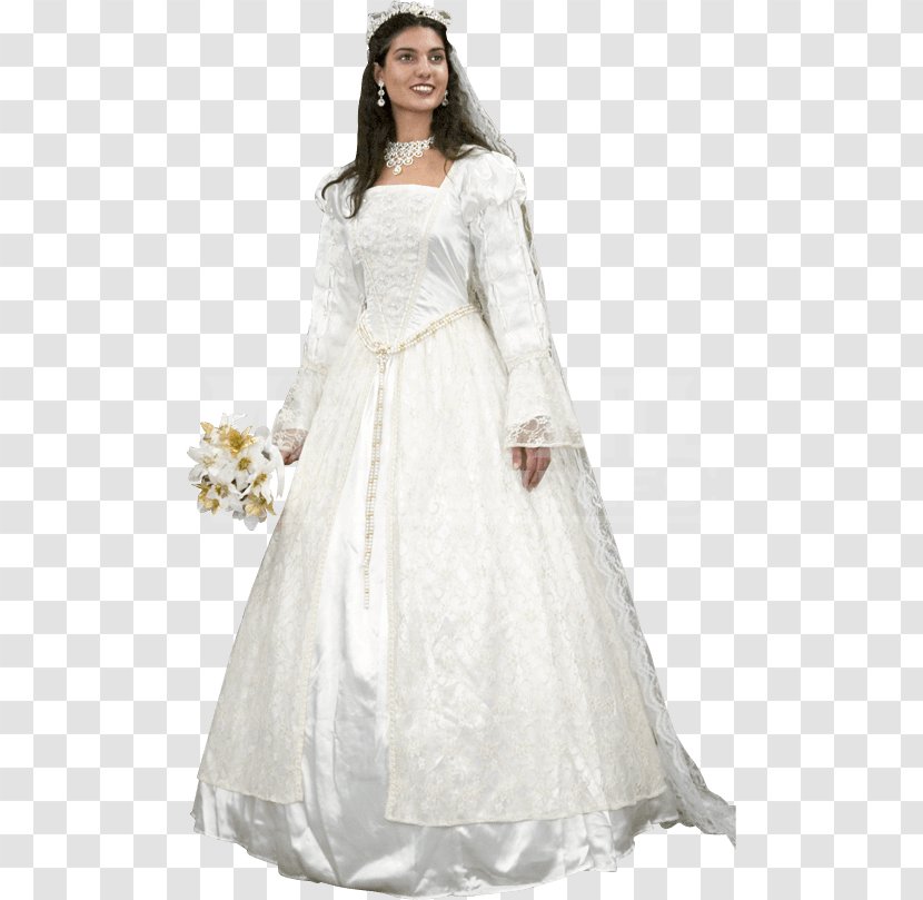 Wedding Dress Gown Bride Veil - Cartoon Transparent PNG