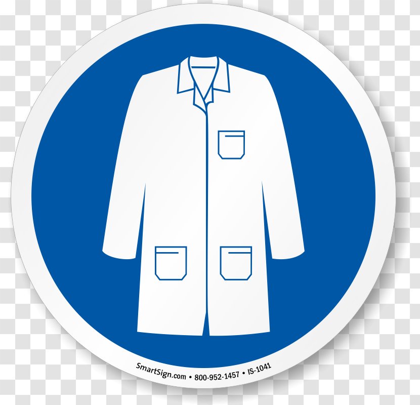 Lab Coats Laboratory Safety Personal Protective Equipment Clip Art - Sign - Coat Cliparts Transparent PNG