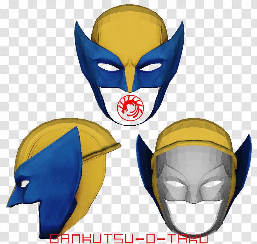 Wolverine X-23 Mask Headgear Paper Model Transparent PNG