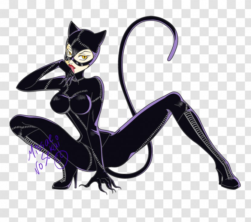 Catwoman Iron-on Comics Art - Fictional Character - Vector Woman Transparent PNG