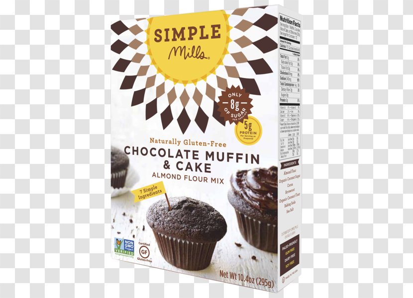 Muffin Chocolate Chip Cookie Banana Bread Cupcake Baking Mix - Food - Almond Flour Transparent PNG