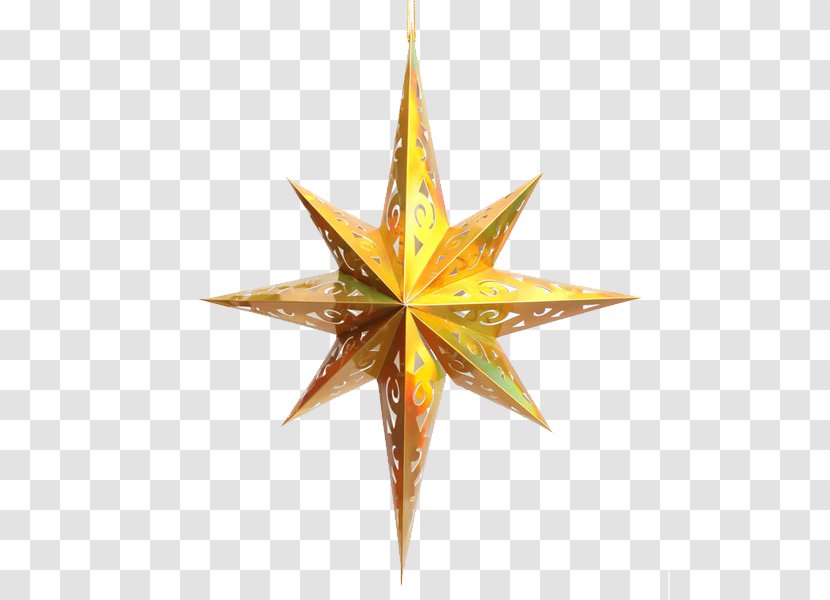 Star Polygon Octagon - Christmas Ornament - Anise Transparent PNG