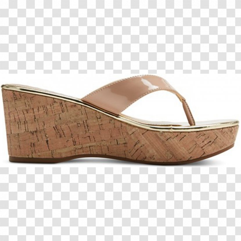 Slipper Wedge Flip-flops High-heeled Shoe Sandal - Watercolor Transparent PNG